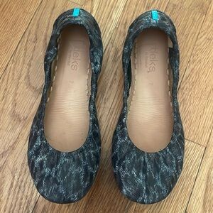 Tieks Black Leopard Size 7